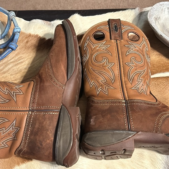 🥾Durango Rebel Men’s 11” Western Tan Slip & Oil Resistance Outsole Boots Sz 10D - Picture 10 of 16